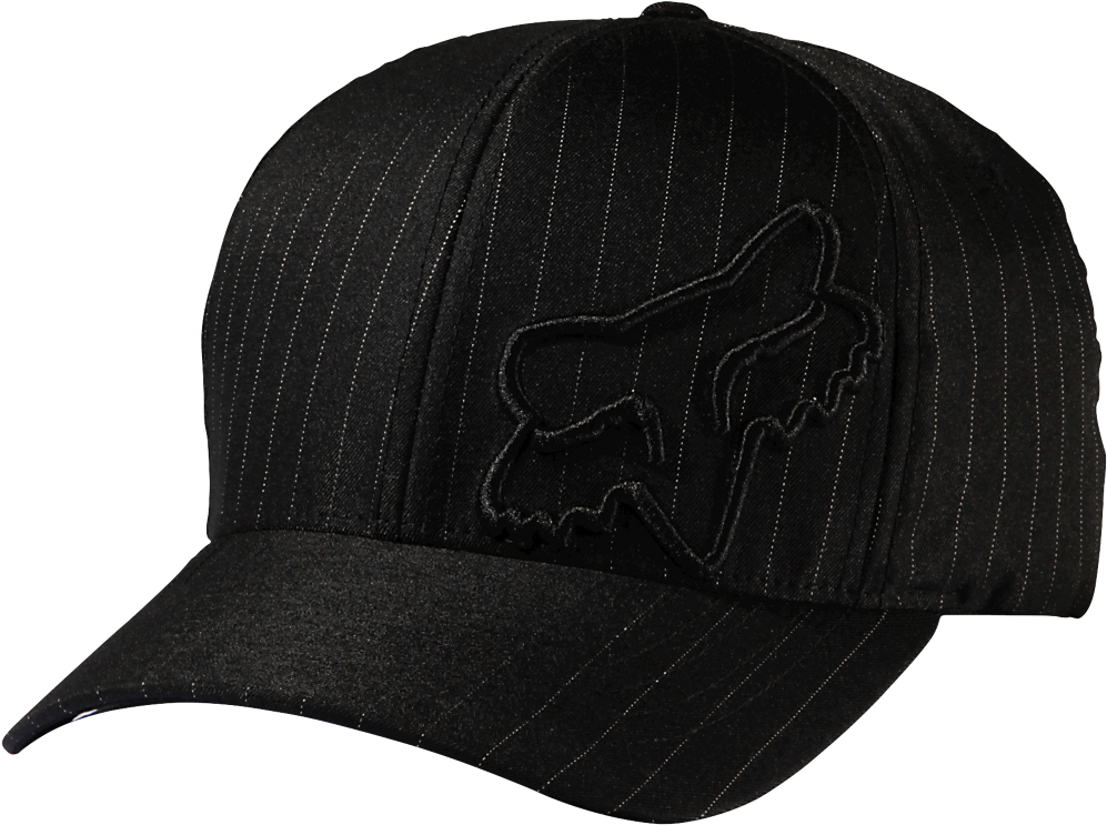 Fox Clothing Flex 45 Flexfit Hat, Black Pinstripe - Fox Flex 45 Flexfit Cap Black Men, Size Lxl, Hat (1000x1000), Png Download