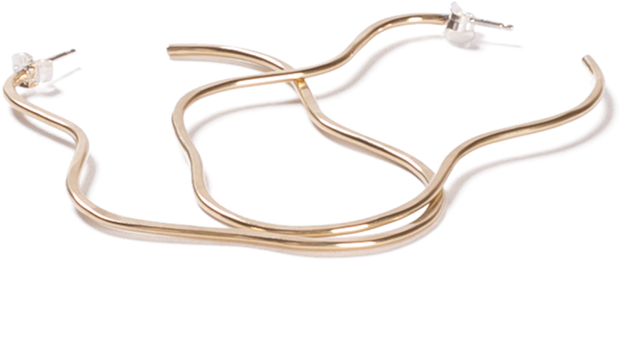 Ripple Hoop Earrings - Earrings (1200x1200), Png Download