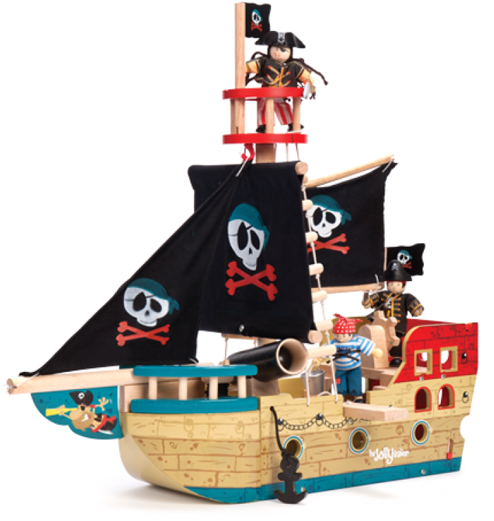Pirate Ship Png Transparent Image Freeuse Library - Le Toy Van Jolly Pirate Ship (768x768), Png Download