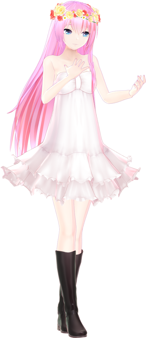 Yyb Chiffon One Piece Luka - Girl (543x1200), Png Download