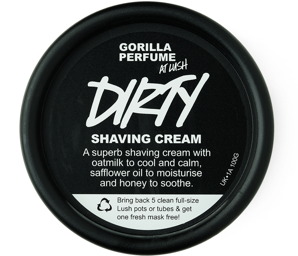 Dirty Shaving Cream - Lush Dirty Shaving Cream (1000x1000), Png Download