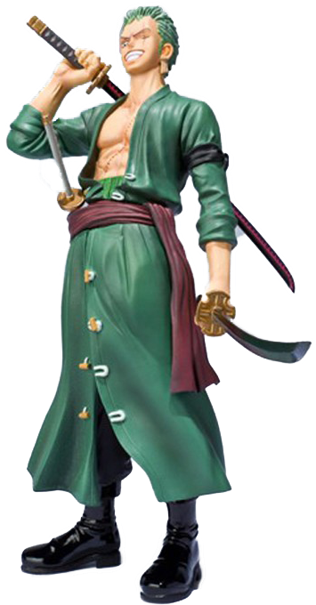 Action Figure One Piece R$ 99,99 Buy - One Piece Figuarts Zero Statue Roronoa Zoro (new World) (595x737), Png Download