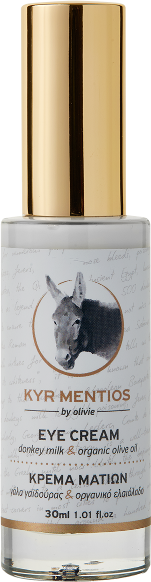 Kyr Mentios Donkey Milk Eye Cream With Organic Olive - Olive Oil (768x1379), Png Download