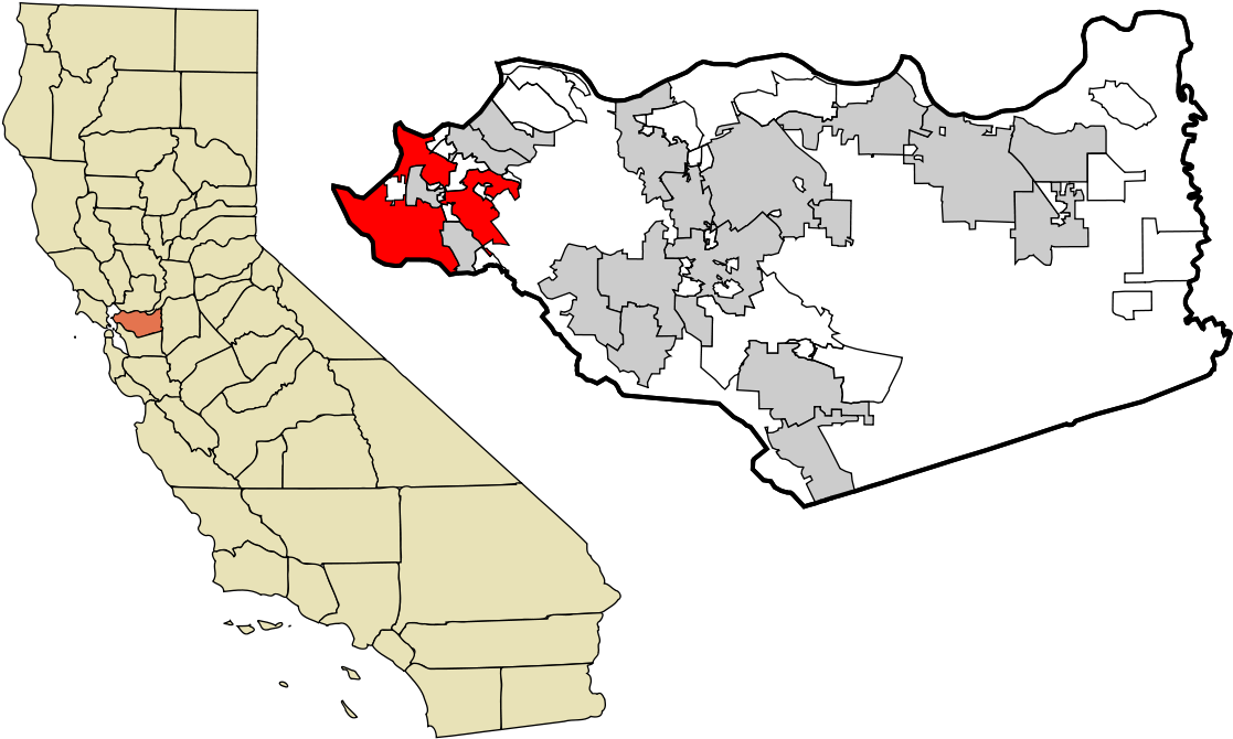 Unincorporated Communities In Contra Costa County Map (1200x733), Png Download