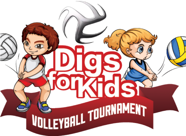 Kids Volleyball Logo (640x480), Png Download