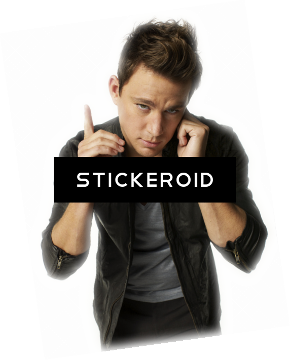 Channing Tatum Celebrity - Leather Jacket (572x711), Png Download