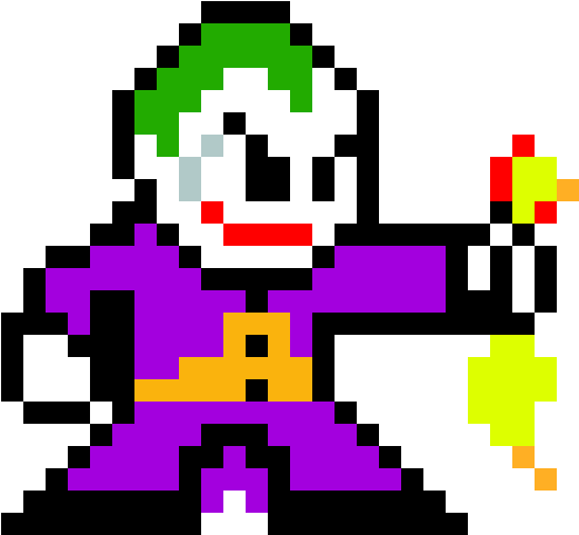 The Joker - 8 Bit Vault Boy (620x580), Png Download