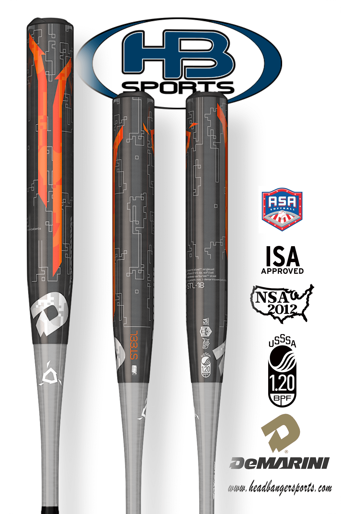 2018 Demarini Steel Usssa & Asa Slowpitch Softball - Worth Legit Watermelon 2018 (1200x1800), Png Download