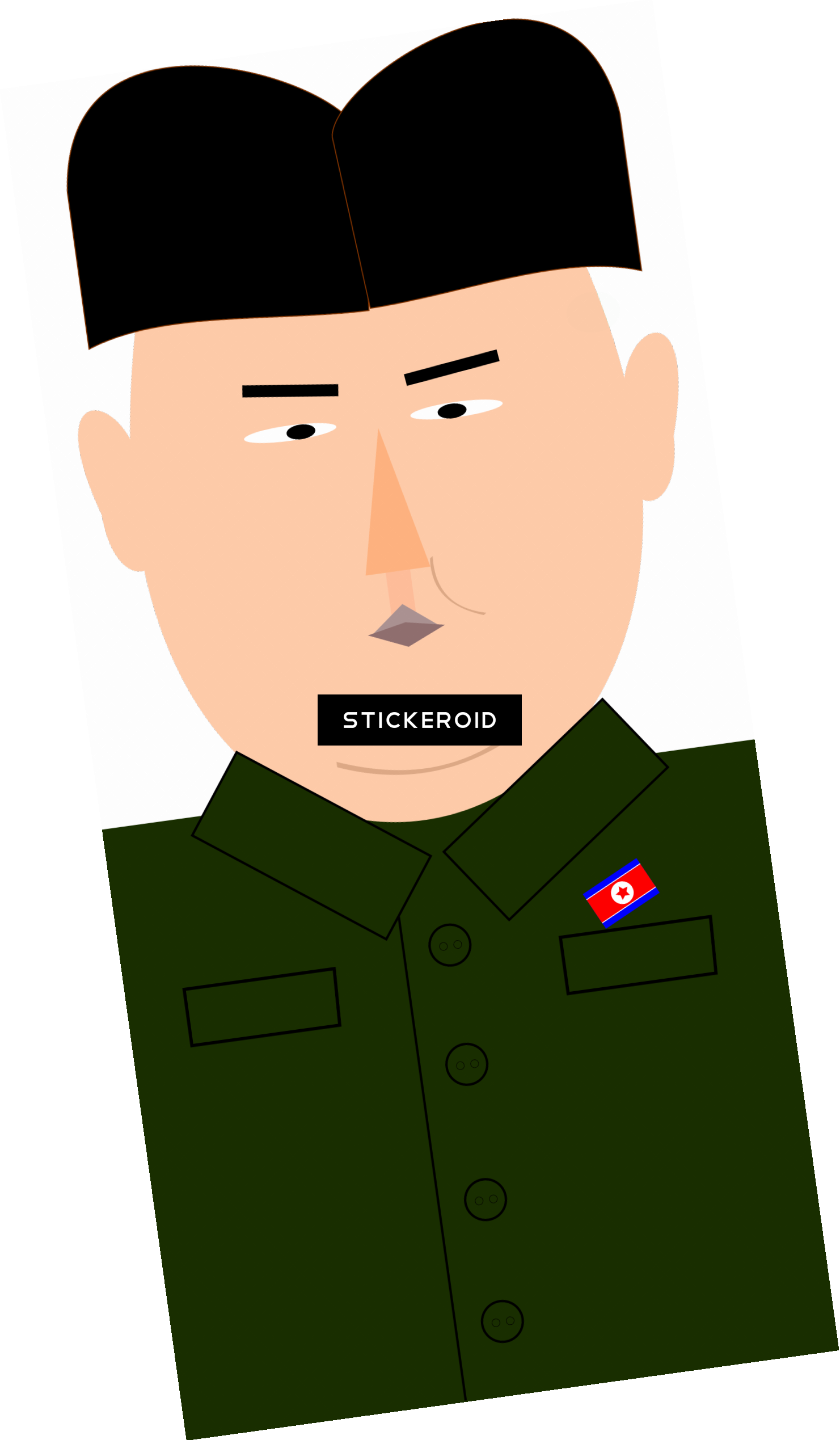 Kim Jong-un Celebrities - Cartoon (1481x2538), Png Download