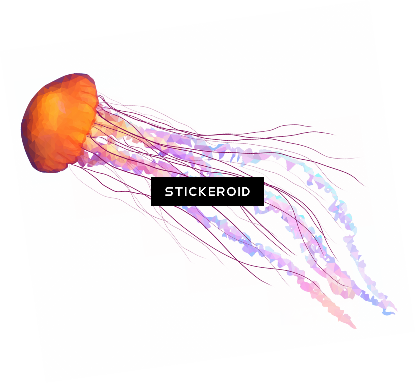 Jellyfish Animals - Jellyfish Tentacles Png (1320x1218), Png Download