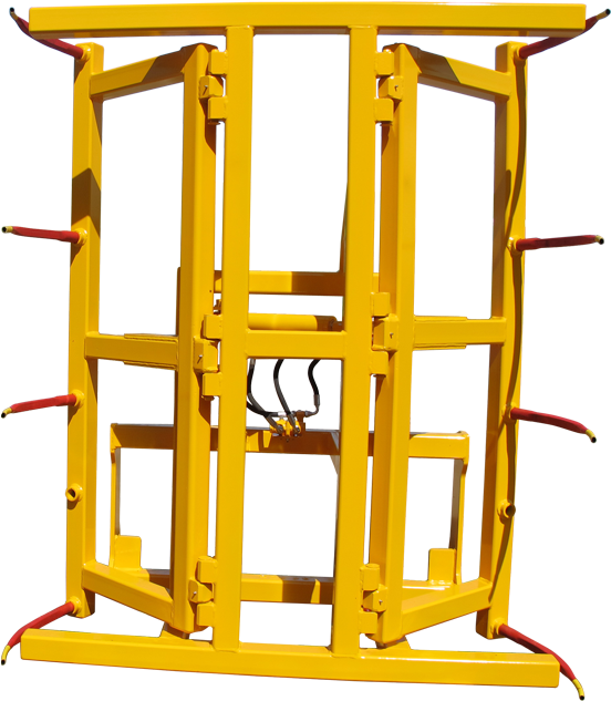 Square Bale Stacker - Wood (722x640), Png Download