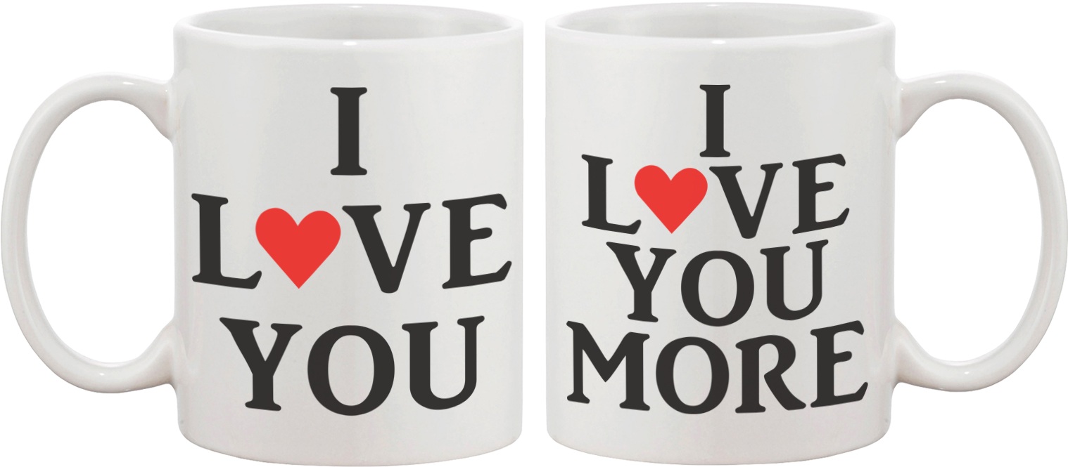 I Love You Couple Matching Coffee Mug - Love You Mugs (1550x1000), Png Download