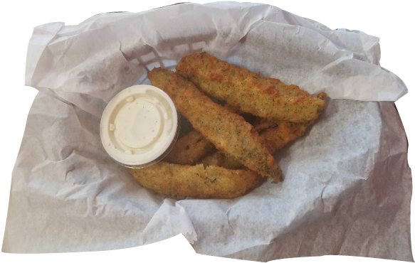 Jenny Lynd's Pizza - Fried Pickle (600x600), Png Download