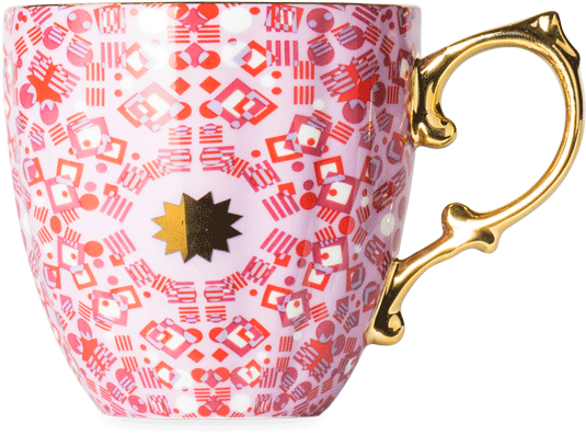 Moroccan Tealeidoscope Perfect Day Rose Pretty Mug - Moroccan Mugs (555x555), Png Download
