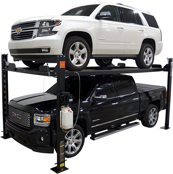 Titan Hobbyist Four Post Car Lift Extended Call Png - Car (1000x665), Png Download