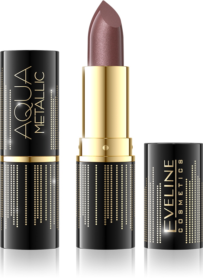 Aqua Metallic Lipstick - Eveline Cosmetics Velvet Matt (1306x1000), Png Download