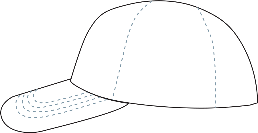 Mid Crown - Baseball Cap (1000x600), Png Download