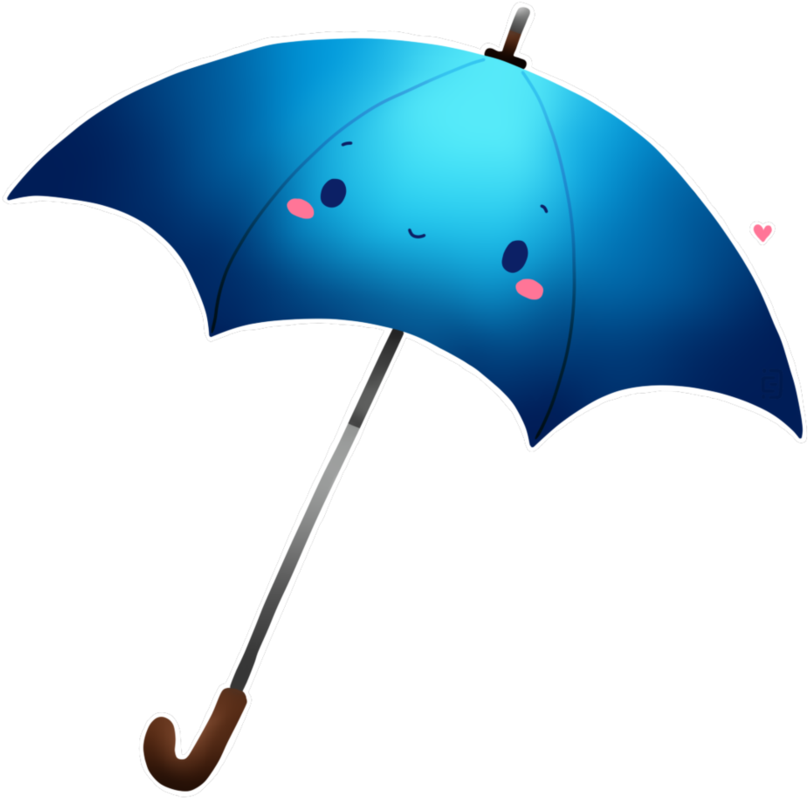 Blue Umbrella Png Vector Free Download - Blue Umbrella Png (894x894), Png Download