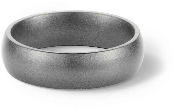 Platinum Metallic Silicone Wedding Ring - Wedding Ring (1000x1000), Png Download