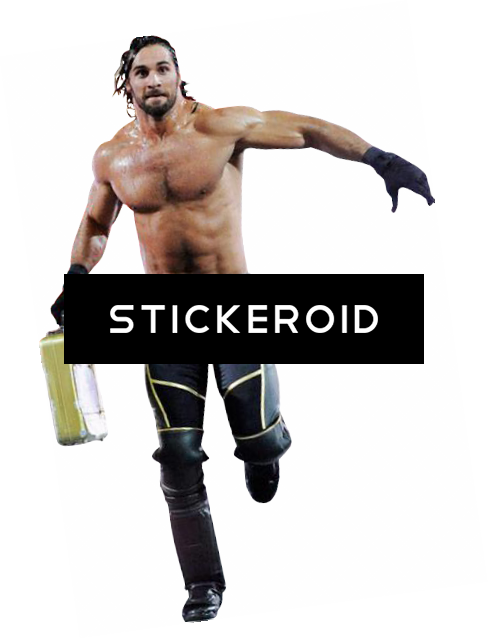 Seth Rollins Wwe - Barechested (488x638), Png Download