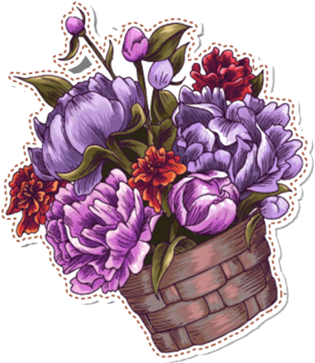 Florals - Adult Coloring Books: Flowers Stress Relieving Patterns, (600x640), Png Download