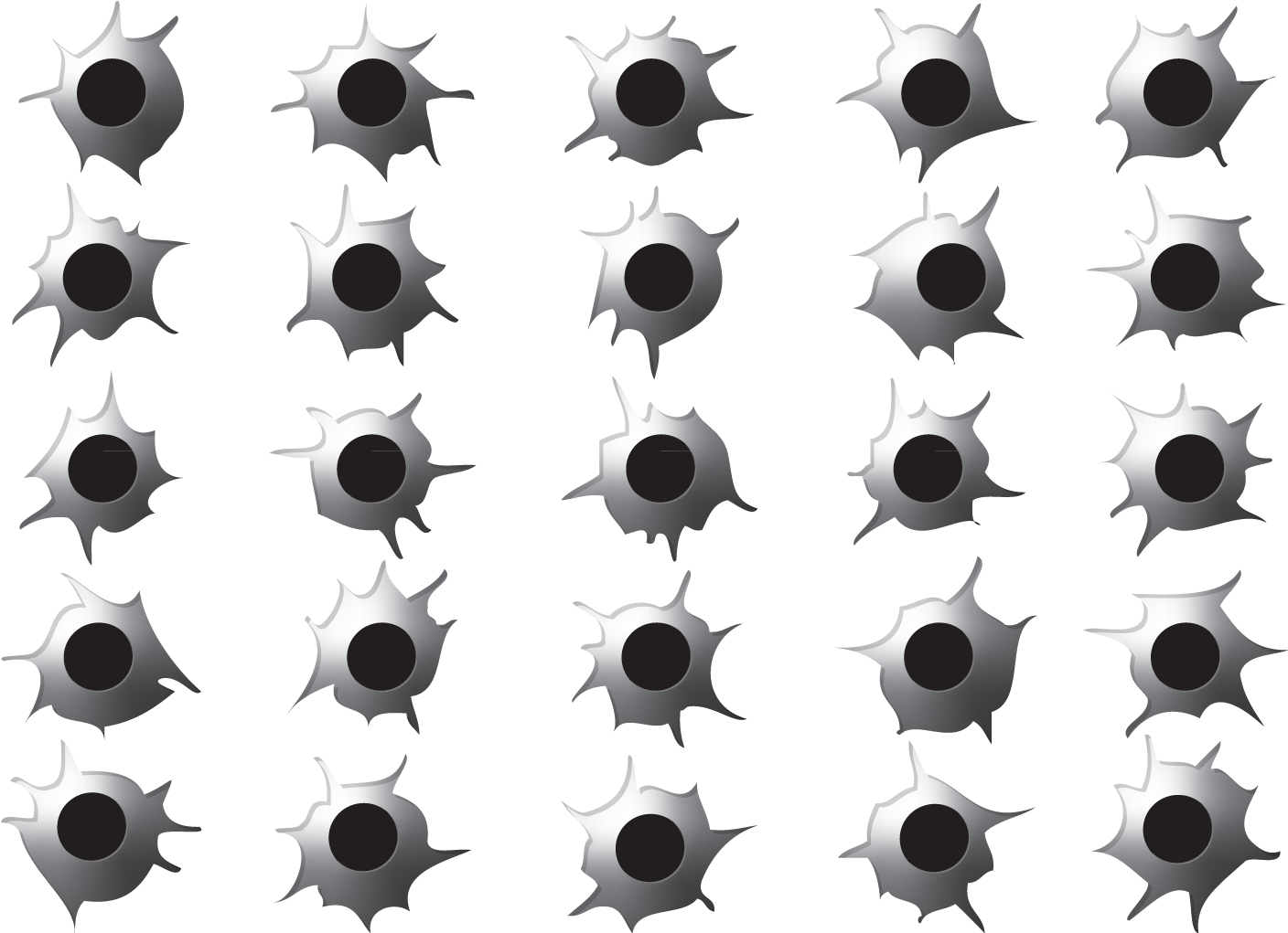 Shotgun Hole Png - Bullet (1416x1020), Png Download