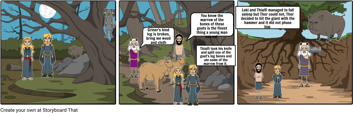 Thor - Cartoon (1164x385), Png Download