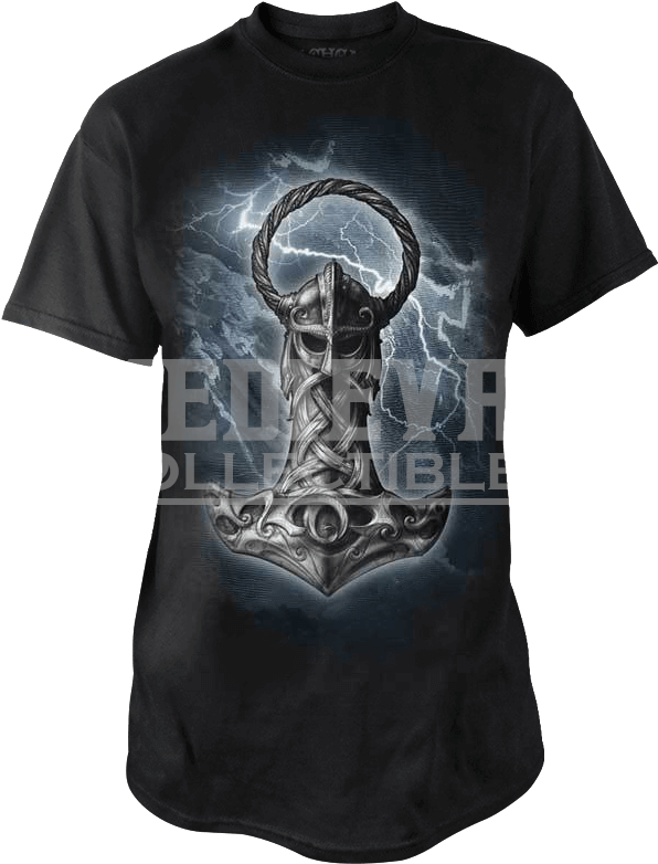 Mjolnir T-shirt - Mjölnir Tshirt Design (781x781), Png Download