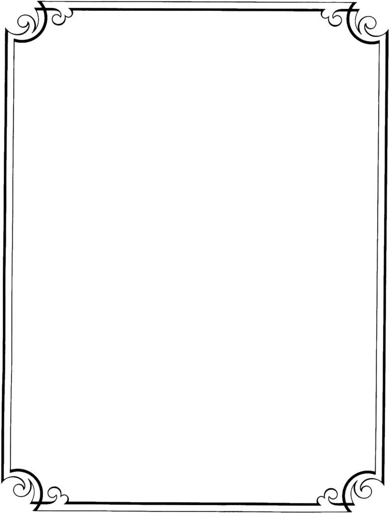 Black And White Page Border Design