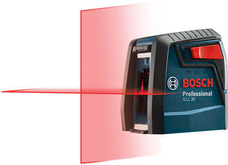 Gll 30 S - Bosch 30' Self-leveling Cross-line Laser Gll30-rt (500x700), Png Download
