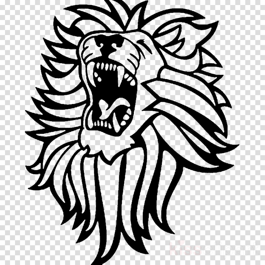 Roaring Lion Clipart Lion Roar Clip Art - Lion Scroll Saw Patterns (900x900), Png Download