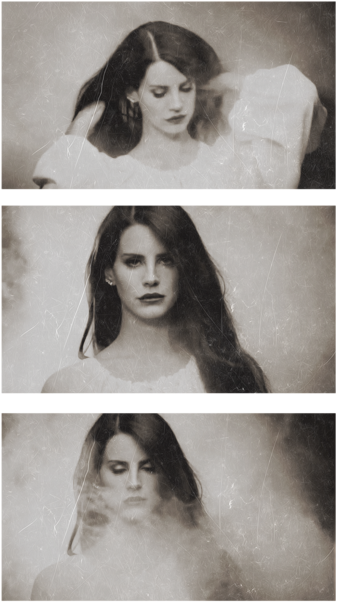 Lana Del Rey, Black And White, And Vintage Image - Lana Del Rey Collage Of Summertime Sadness (500x626), Png Download