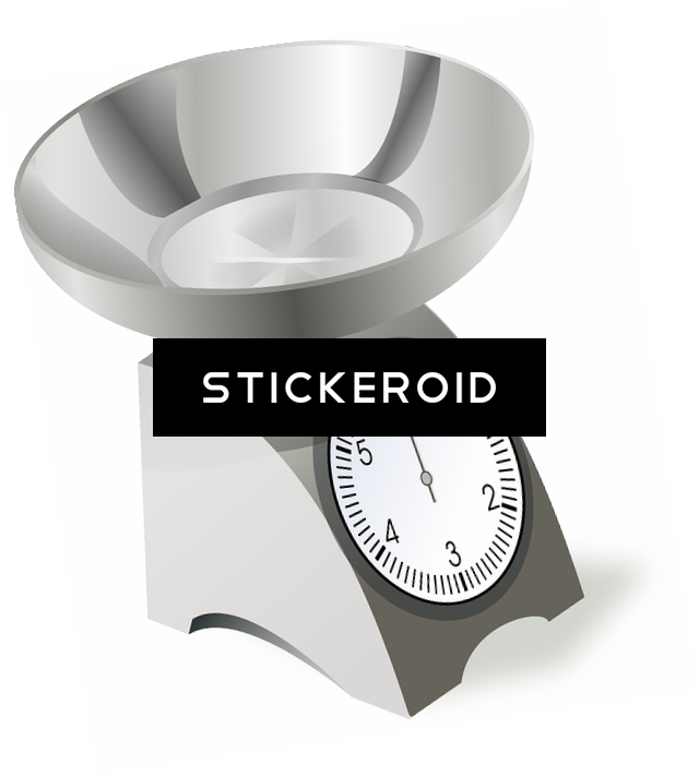 Weight Scale - Quartz Clock (640x711), Png Download