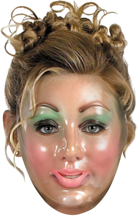 Ugly Png Photo - Transparent Young Female Woman Plastic Mask (736x736), Png Download