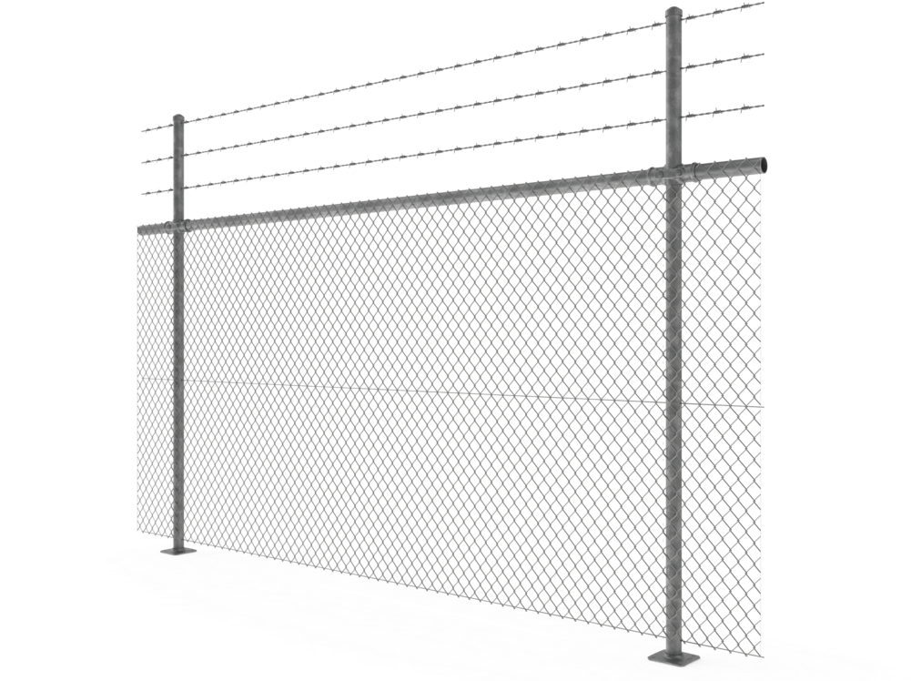 Chainlink Mesh Fence - Mesh (1000x764), Png Download