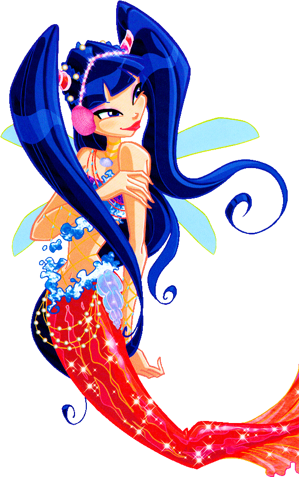 Musa Mermaid - Winx Club (589x942), Png Download