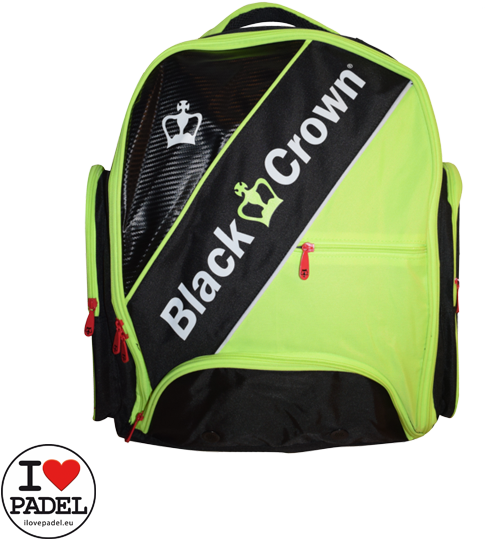 I Love Padel, Backpack Black And Yellow Of Black Crown - Black Crown Paletero Sun (700x700), Png Download