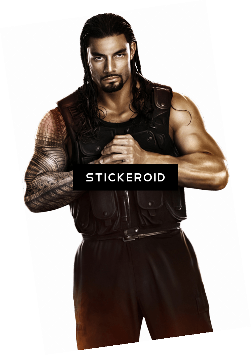Roman Reigns Front View - Poesia Custom Rectangle Pillowcase Roman Reigns Printed (858x1213), Png Download