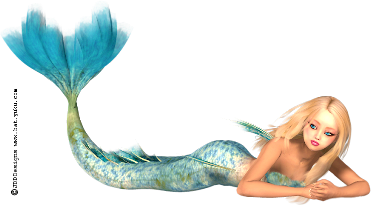 Some Older Poser Style Tubes I Updated - Mermaid Psp Tubes (744x420), Png Download