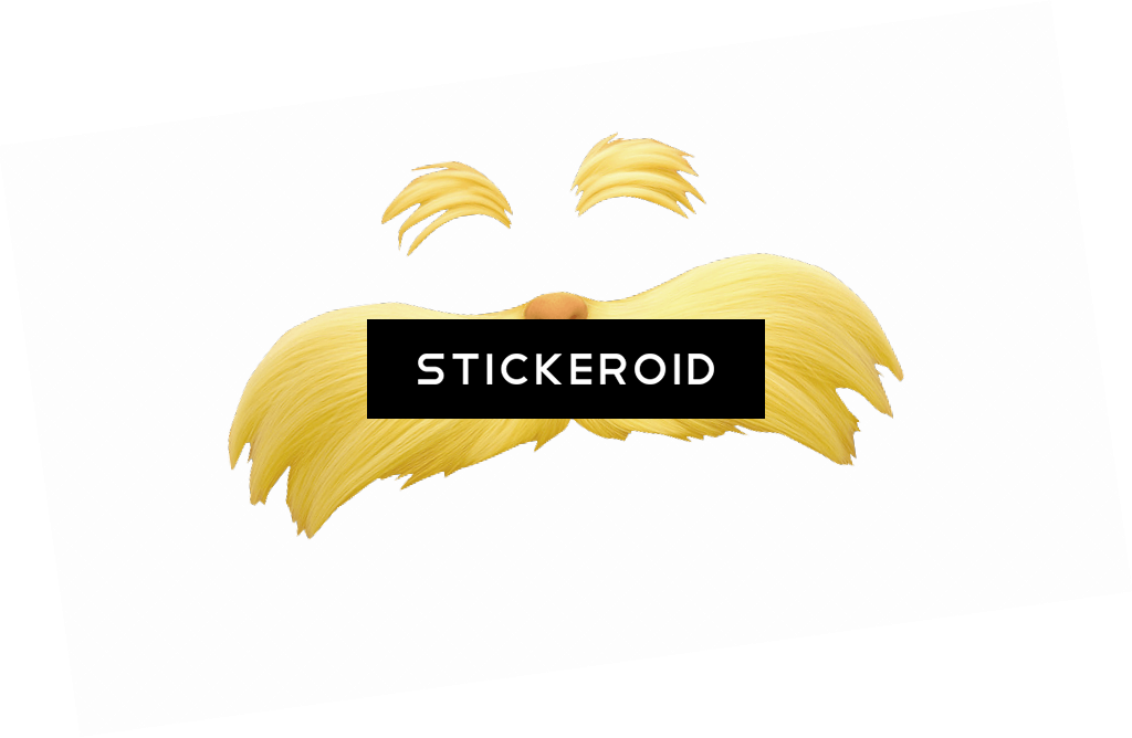 The Lorax Eyebrow And Moustache - Graphic Design (1024x668), Png Download