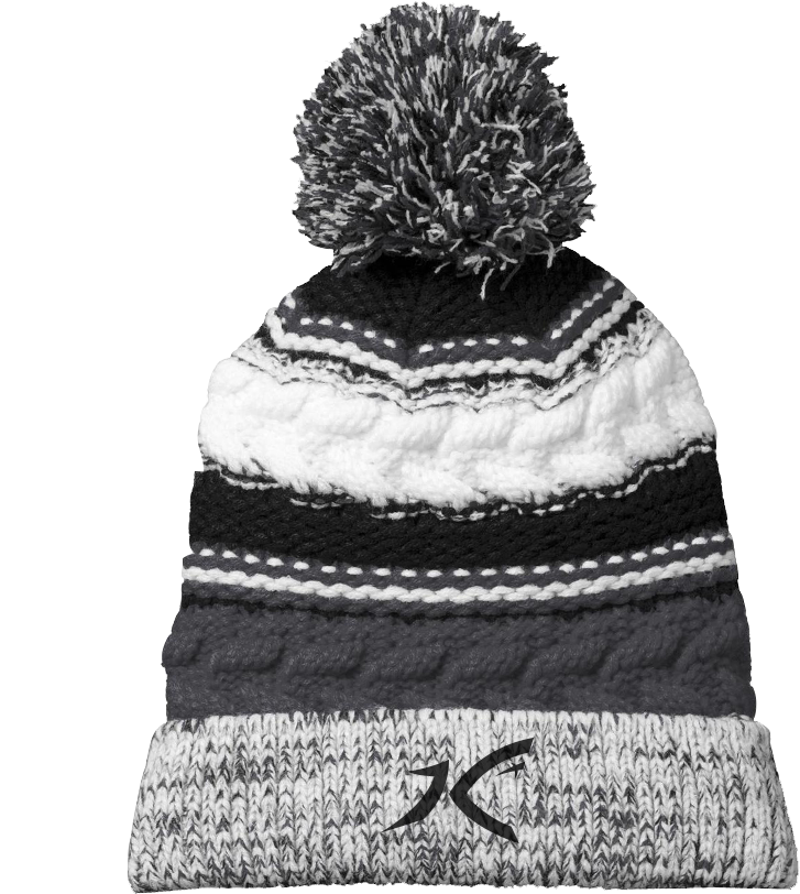 Sport-tek Pom Pom Team Beanie (1000x1000), Png Download