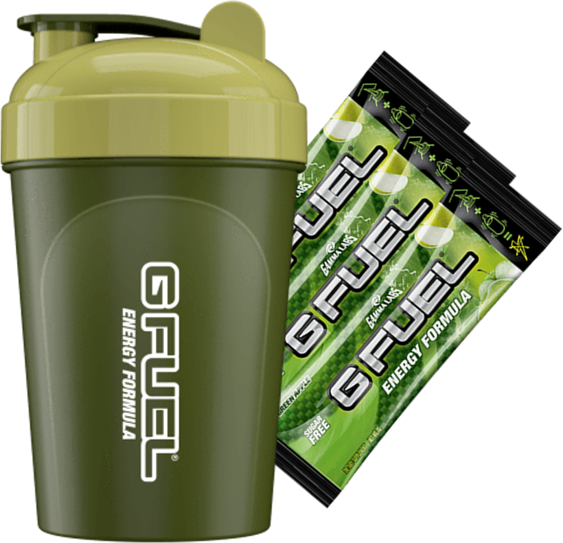 *shaker Design May Vary - Gamma Labs G Fuel Fruit Punch Stick Pack Box (20 Servings) (820x791), Png Download