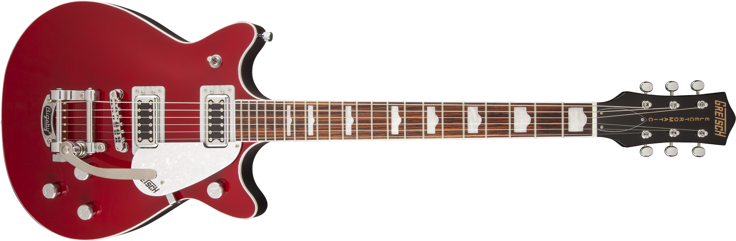 Solid Body - Grestch Electromatic G5441t Double Jet With Bigsby (2400x794), Png Download
