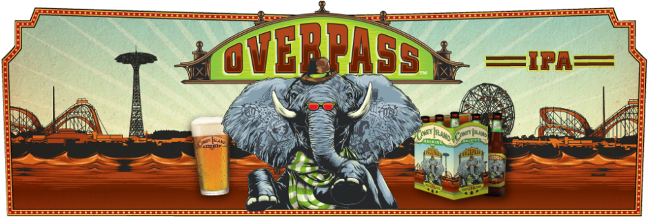 Dumbo And Coney Island-inspired Beers Come To Brooklyn - Brooklyn (960x358), Png Download