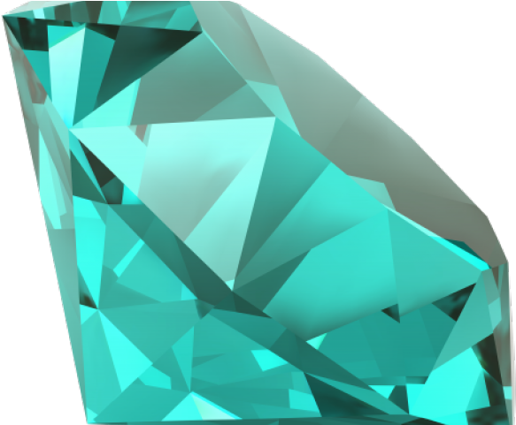 Teal Diamond Clip Art (640x480), Png Download