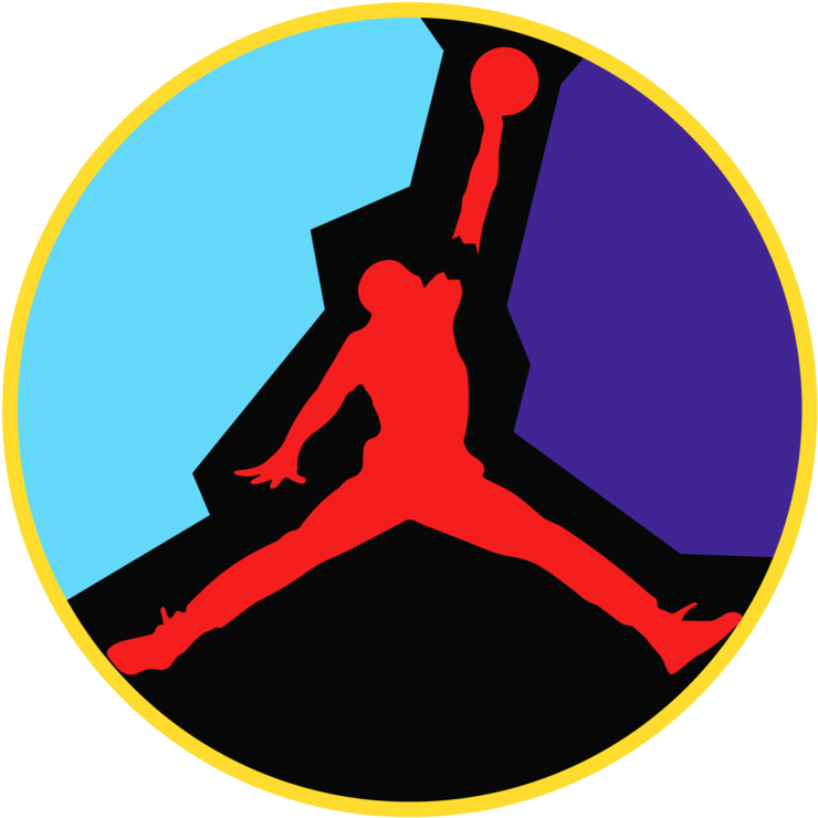 Jumpman Broken Arm - Air Jordan (1000x1000), Png Download