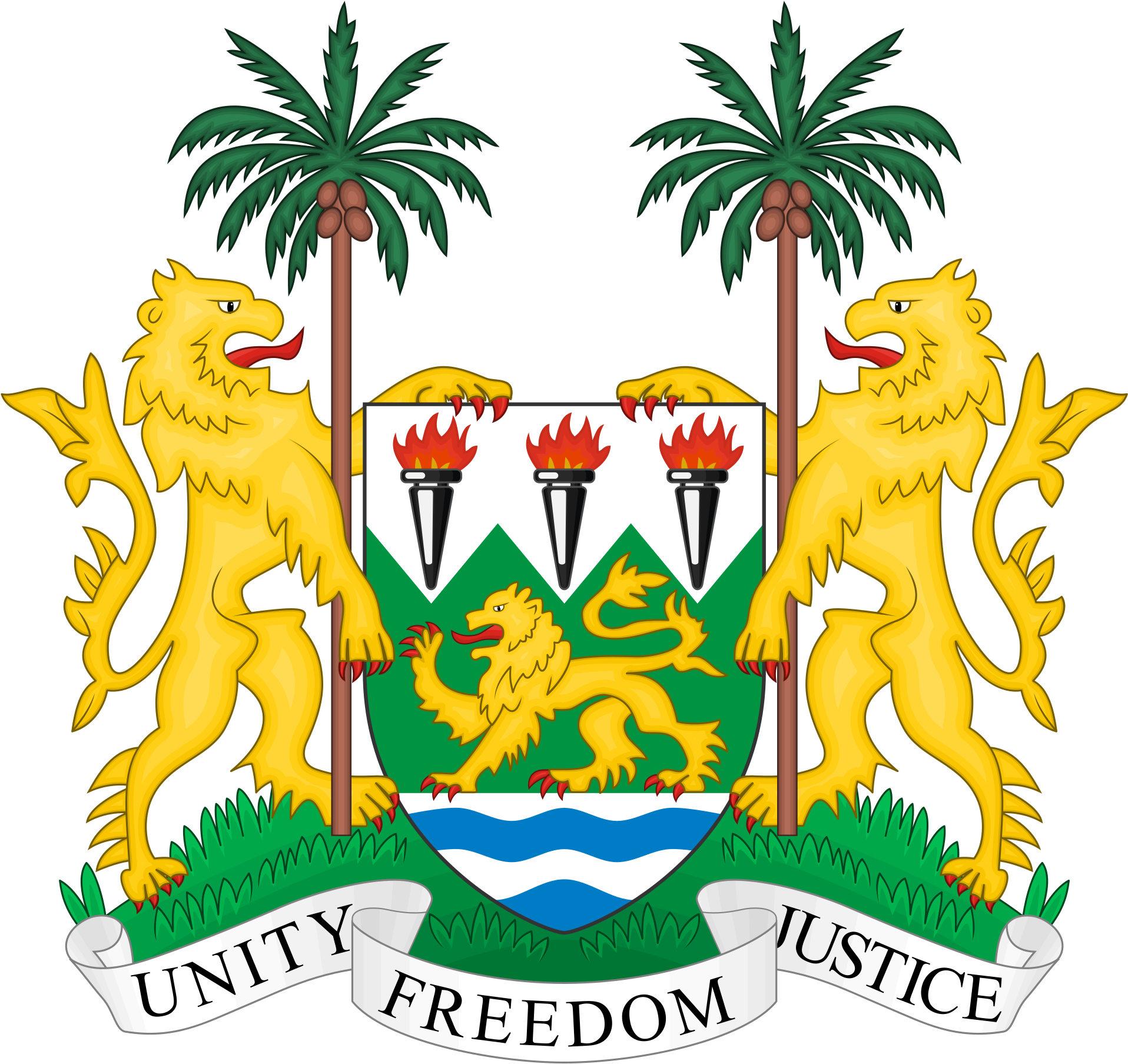 Open - Sierra Leone National Emblem (2000x1890), Png Download