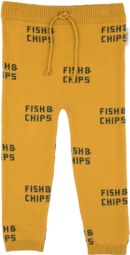 Tiny Cottons Fish & Chips Knit Pant - Trousers (1000x1000), Png Download