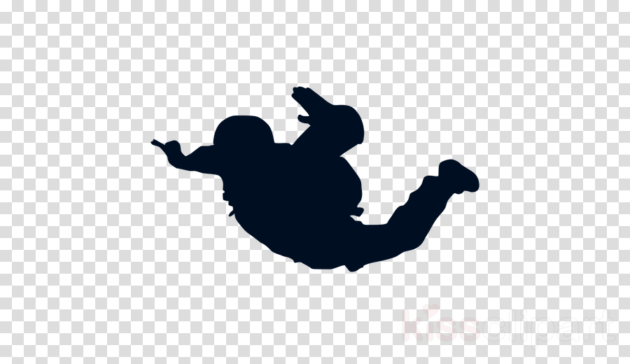 Parachuting Silhouette Png Clipart Parachuting - Clip Art (900x520), Png Download