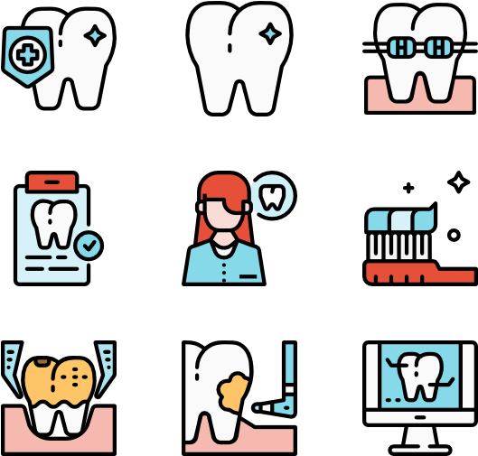 Icons Free Vector Dentistry - Hip Hop Icons (600x564), Png Download
